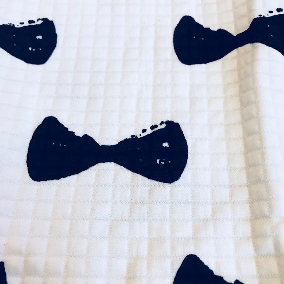 Black Bow White Loose Dress - Picture 4 of 6